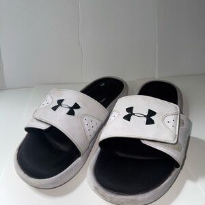 Unisex Under Armour Slide Sandals - White